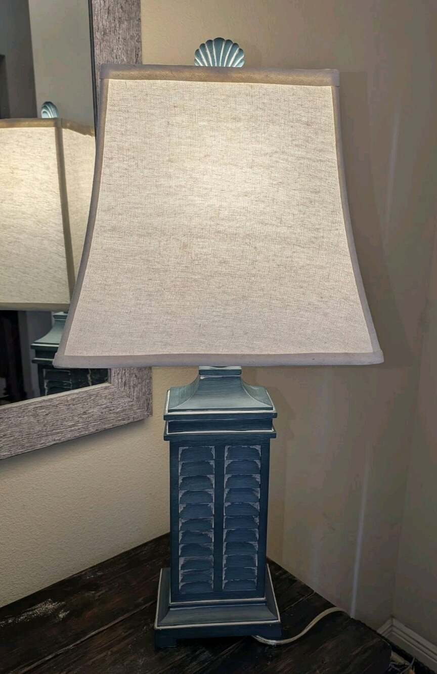 Seaside Ocean Blue 29" High Accent Table Lamp Coastal Beach House Nautical Decor